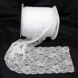Bild 1 Elastische Spitze Weiss 15 cm breit Nr. 73