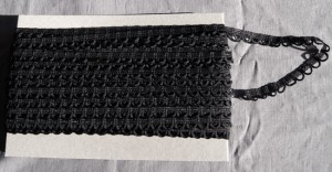 Bild 1 Corsagenband Schwarz 15 mm breit