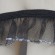 Bild 3 Rüschenband Schwarz mit Silberrand elastisch dehnbar 18 mm breit
