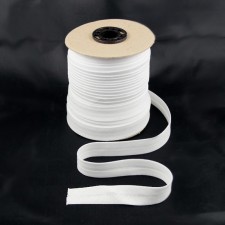 Bild 1 Schrägband Baumwolle Weiß gefälzt 15 mm breit